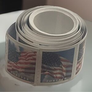 Roll of 100 Forever Postage Stamps American Flag